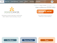Tablet Screenshot of desertcancerfoundation.org